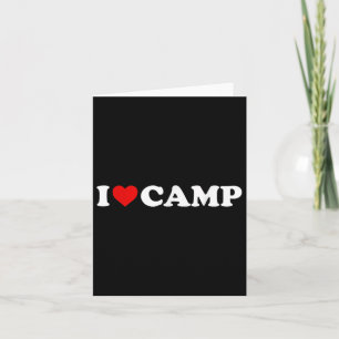 I Love Camp - Heart Card