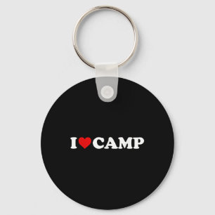 I Love Camp - Heart Key Ring