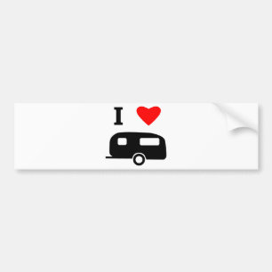 I Love Camping Bumper Sticker