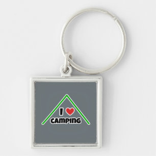 I love Camping Key Ring