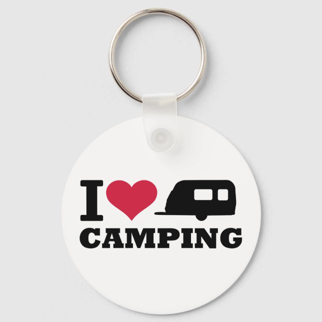 I love camping key ring (Front)
