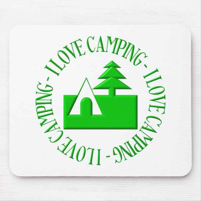 I love camping mouse pad (Front)
