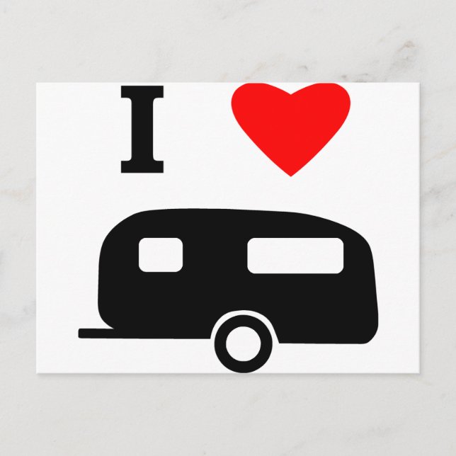 I Love Camping Postcard (Front)