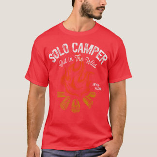 I Love Camping Solo Campers Campfire  T-Shirt