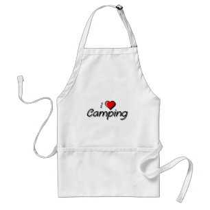 I Love Camping Standard Apron