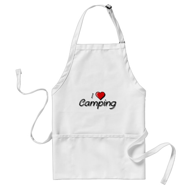 I Love Camping Standard Apron (Front)
