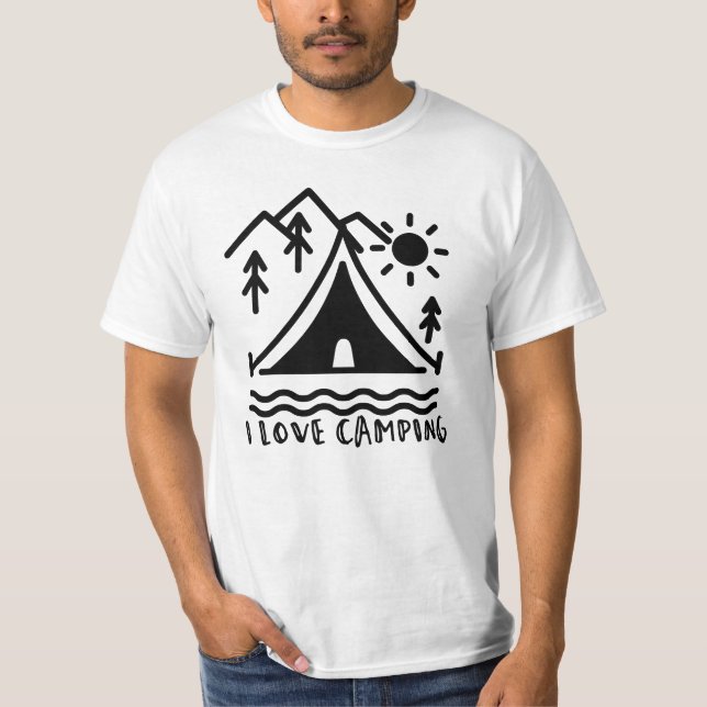 I Love Camping T-Shirt (Front)