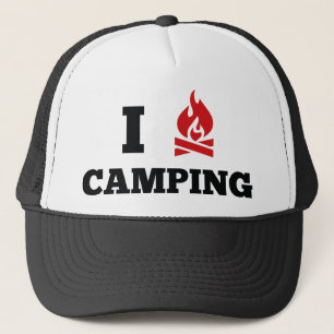 I Love Camping Trucker Hat
