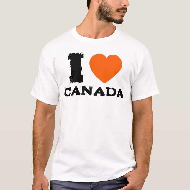 I Love Canada, Anti Trump T-Shirt (Front)