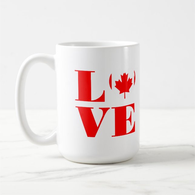 I love Canada Coffee Mug (Left)