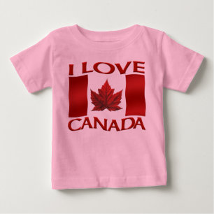 I Love Canada Creeper Organic Baby Canada Shirt
