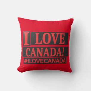 "I LOVE CANADA" Cute Expression Design Buy Now Cushion
