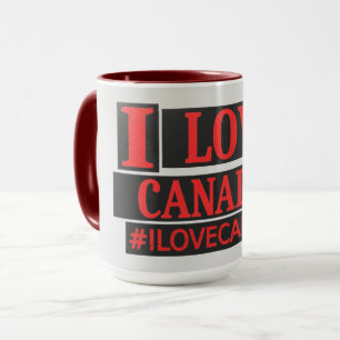 "I LOVE CANADA" Cute Expression Design Buy Now Mug