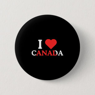 I Love Canada Funny Adult Humour Unhinged Raunchy 6 Cm Round Badge