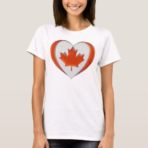 I Love Canada Heart Flag Maple Leaf Not for Sale T-Shirt