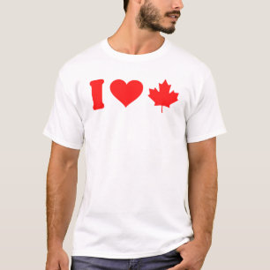 I love Canada heart leaf T-Shirt