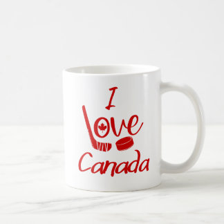 I Love Canada Hockey Mug