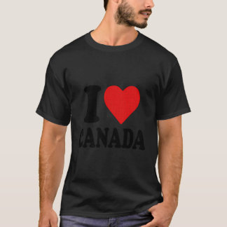 I Love Canada I Heart Canada Funny I Heart Canada T-Shirt