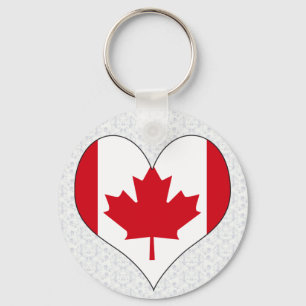 I Love Canada Key Ring