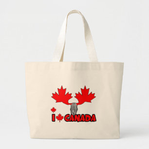 I love Canada Large Tote Bag
