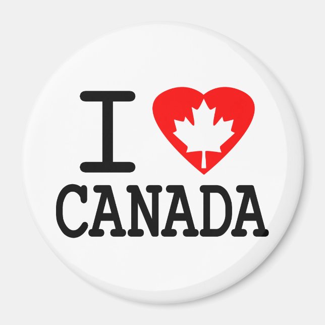I Love Canada Magnet (Front)