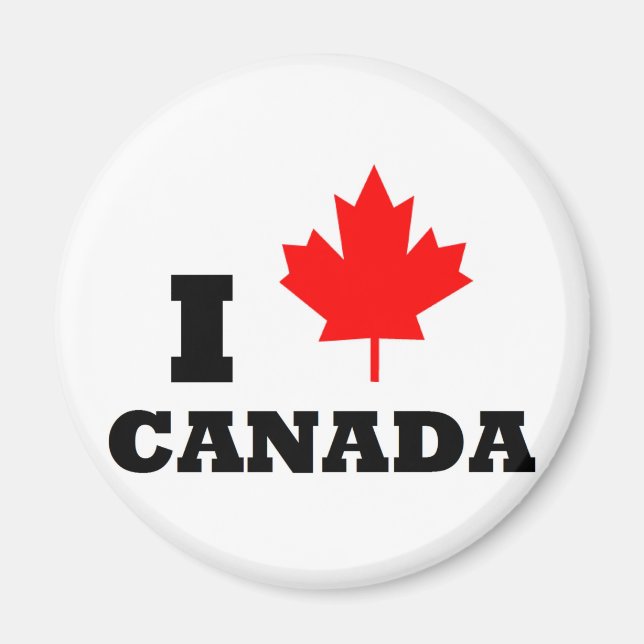 I Love Canada Magnet (Front)