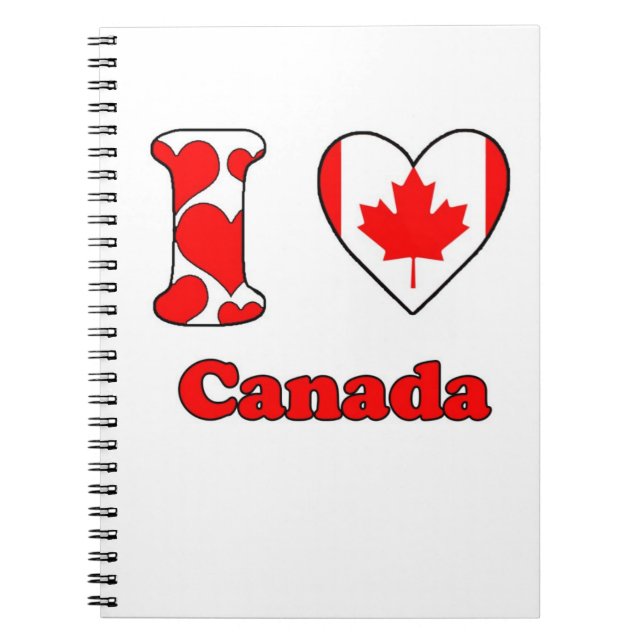 I love Canada Notebook (Front)