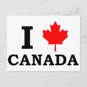 I Love Canada Postcard