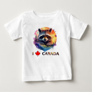 I love Canada,  racoon, Baby T-Shirt
