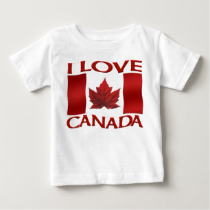 I Love Canada Souvenir Romper Baby Canada Romper T-Shirt