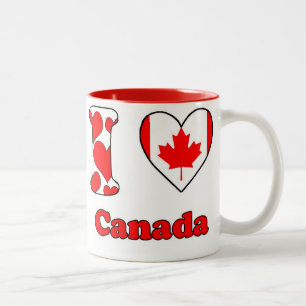 I love Canada Two-Tone Coffee Mug