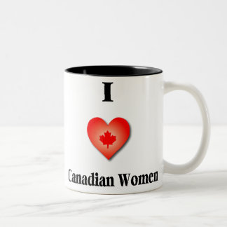 I Love Canadian Women Mug