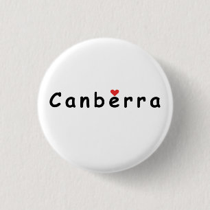 I love Canberra 3 Cm Round Badge