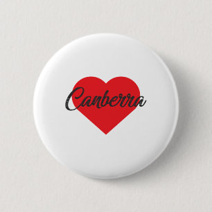 I Love Canberra - Australia 6 Cm Round Badge
