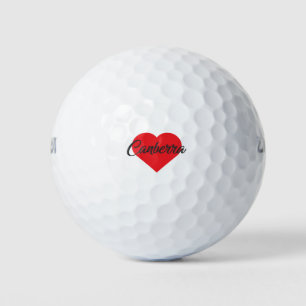I Love Canberra - Australia Golf Balls