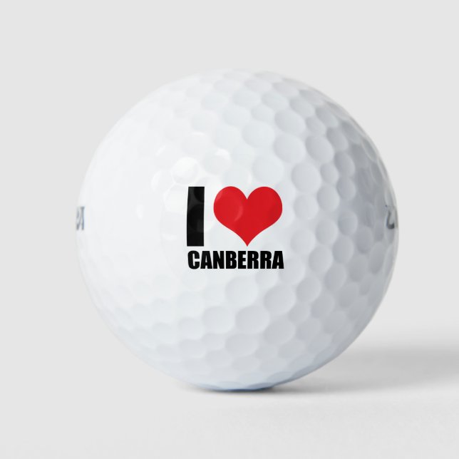I love Canberra  Golf Balls (Front)