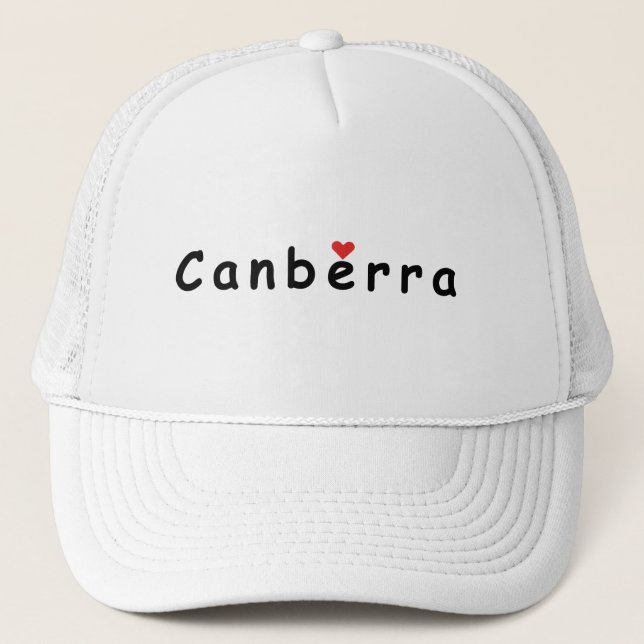 I love Canberra Trucker Hat (Front)
