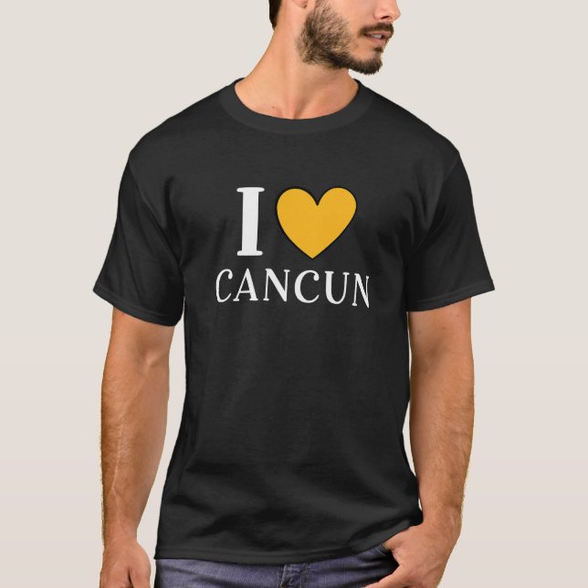 I Love Cancun Mexico Vacation  7 T-Shirt (Front)