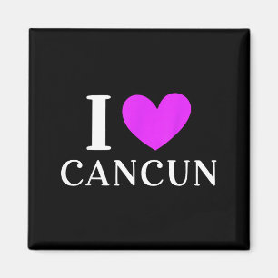 I Love Cancun Mexico Vacation Magnet
