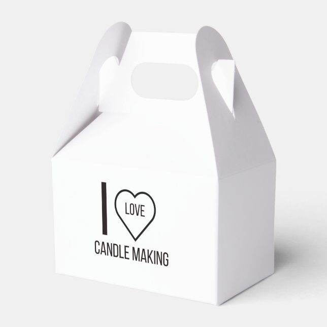 I LOVE CANDLING MAKING FAVOUR BOX (Front Side)