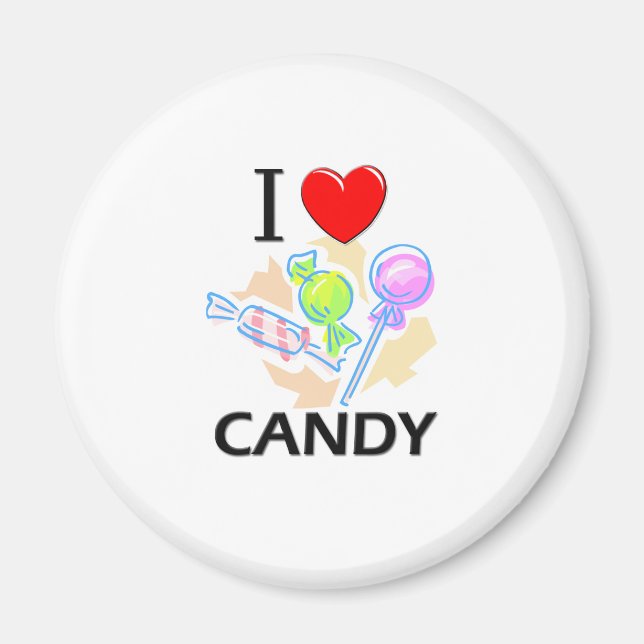 I Love Candy Magnet (Front)