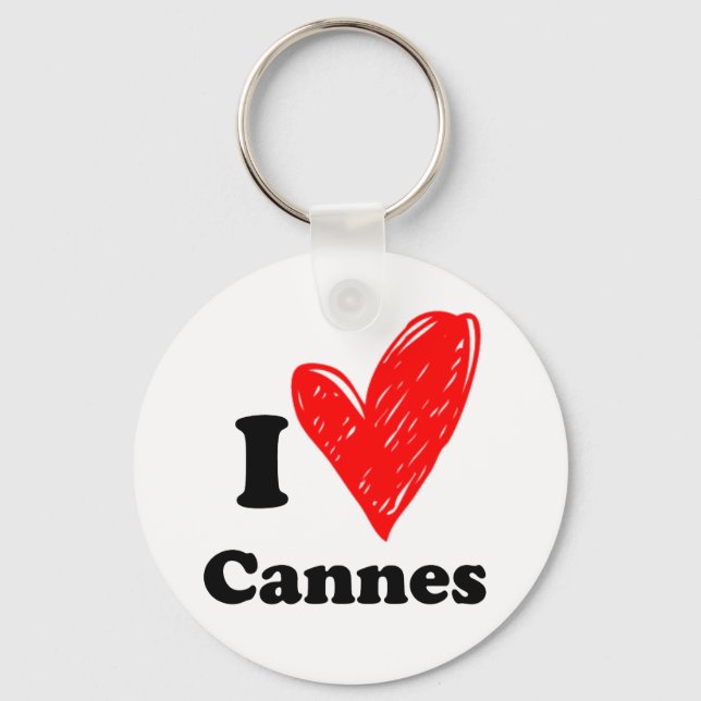 I love Cannes Key Ring (Front)