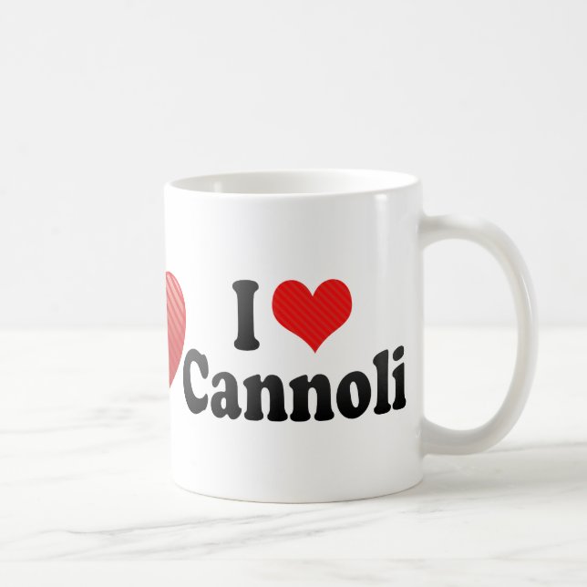 I Love Cannoli Coffee Mug (Right)