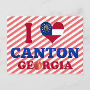 I Love Canton, Georgia Postcard