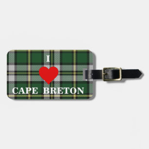 I love CAPE BRETON Personalised Travel tag, Luggage Tag