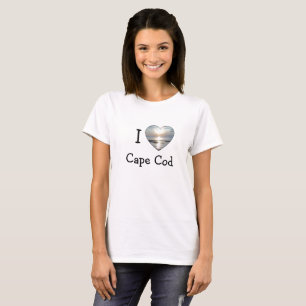 I Love Cape Cod Heart Sunset Shirt