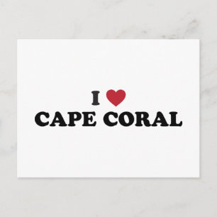 I Love Cape Coral Florida Postcard
