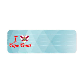 I Love Cape Coral, Florida Return Address Label