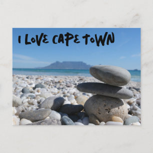 I Love Cape Town Table Mountain Beach Holiday Postcard