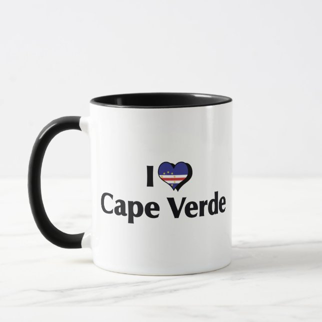 I Love Cape Verde Flag Mug (Left)